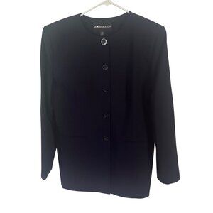 Sag Harbor Suit blue button up dress jacket size 12